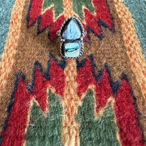 Buffalo Turquoise Sterling Silver Ring Size 7